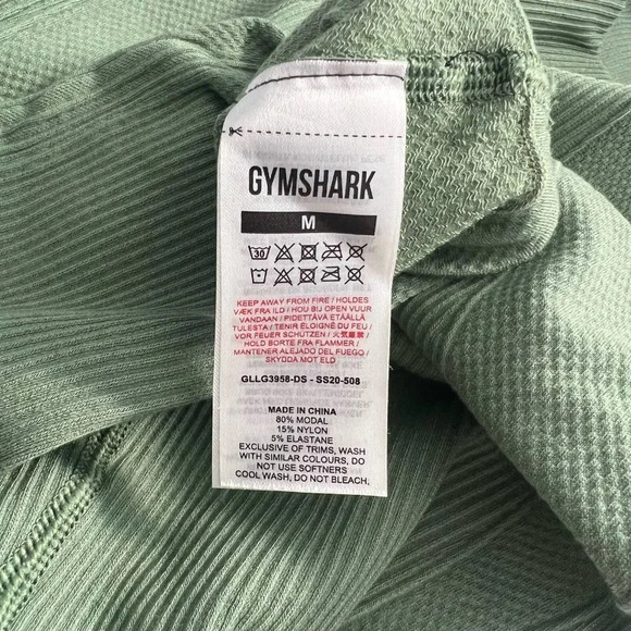 Gymshark Power Down Leggings‎ Dusty Sage Green Size Medium - Picture 12 of 12